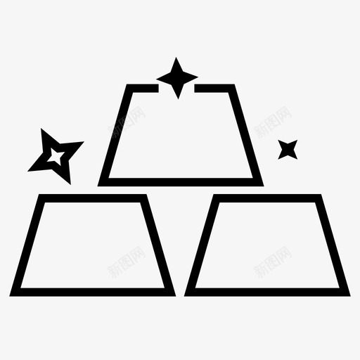 黄金饼干金条黄金生意图标svg_新图网 https://ixintu.com 宝藏 皇家 金条 银行1 黄金生意 黄金贷款 黄金饼干