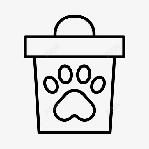 狗粮宠物食品宠物店图标svg_新图网 https://ixintu.com 宠物 宠物用品 宠物食品 狗粮