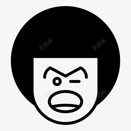 男孩表情脸图标svg_新图网 https://ixintu.com 小孩 男孩 男孩表情1半 眨眼 脸 表情
