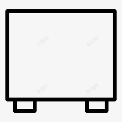 书架书家具图标svg_新图网 https://ixintu.com 书架 家具