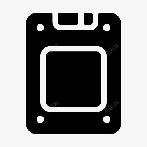 ssd驱动器硬盘图标svg_新图网 https://ixintu.com ssd 固态 服务器云字形 硬盘 驱动器