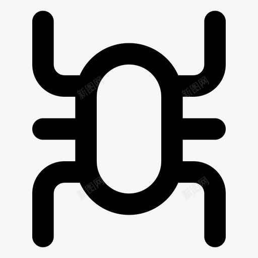 小虫子病毒机器人图标svg_新图网 https://ixintu.com 小虫 机器人 病毒 虫子