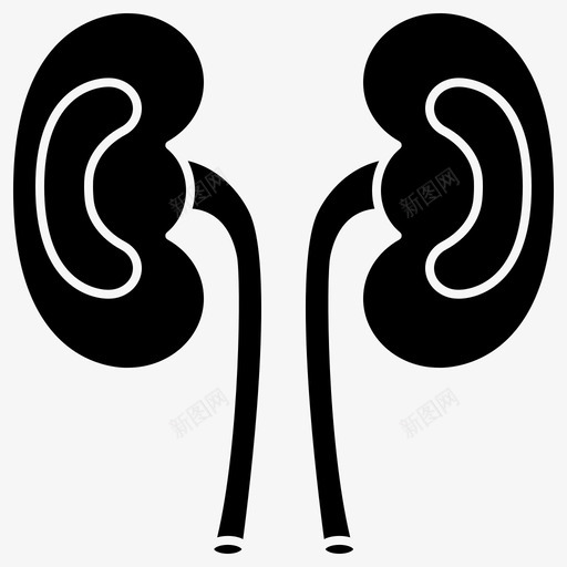 肾皮质透析图标svg_新图网 https://ixintu.com 人体 器官 字形 尿道 皮质 透析