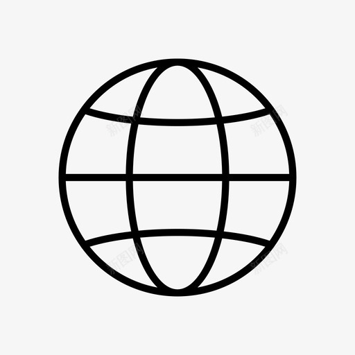 全球连接地球图标svg_新图网 https://ixintu.com 优化 全球 地球 搜索引擎 网络 连接