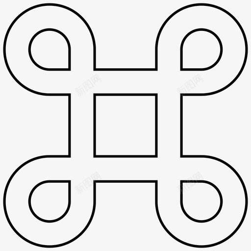 命令苹果键图标svg_新图网 https://ixintu.com 命令 快捷键 苹果 软件 键 键盘