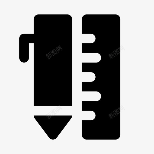 学校设备教育铅笔图标svg_新图网 https://ixintu.com 书房 学校设备 尺子 教育 教育字形 铅笔