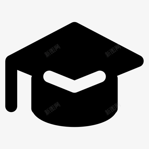 学士帽-实svg_新图网 https://ixintu.com 学士帽-实