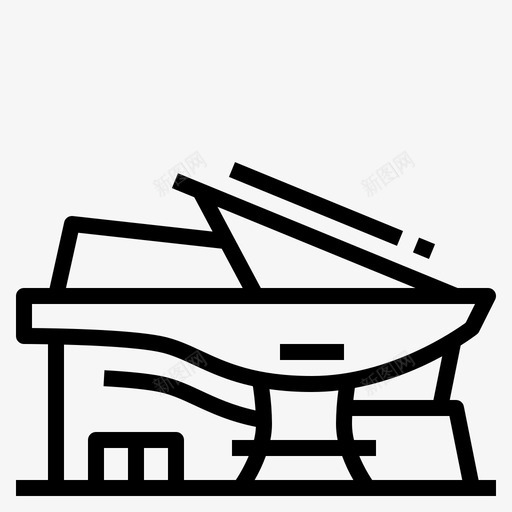 釜山中心电影院图标svg_新图网 https://ixintu.com 中心 地标 电影院 釜山 韩国