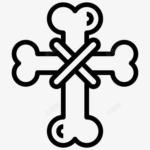 骨万圣节保健图标svg_新图网 https://ixintu.com 万圣节 万圣节大纲 保健 医疗 骨 骨骼