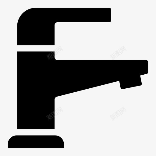 水龙头龙头浴室配件图标svg_新图网 https://ixintu.com 水龙头 浴室配件 龙头