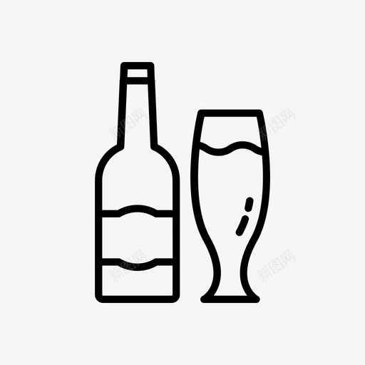 饮料啤酒玻璃杯图标svg_新图网 https://ixintu.com 咖啡 啤酒 柠檬水 玻璃杯 苏打水 食物 饮料