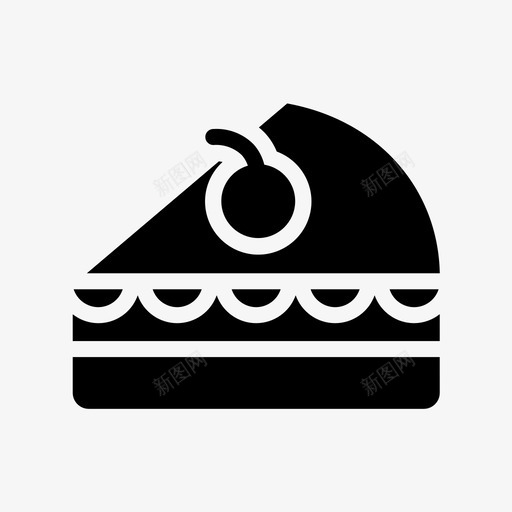 巧克力蛋糕甜点食物图标svg_新图网 https://ixintu.com 巧克力蛋糕 甜点 食物 食物字形