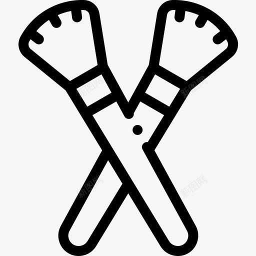 画笔艺术家工作室13线性图标svg_新图网 https://ixintu.com 画笔 线性 艺术家工作室13