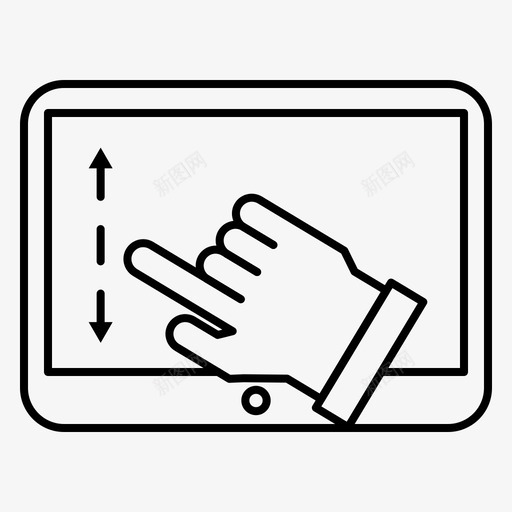 向上滑动手指智能手机图标svg_新图网 https://ixintu.com 向上 向下 手指 手机 技术 智能 滑动 触摸 设备