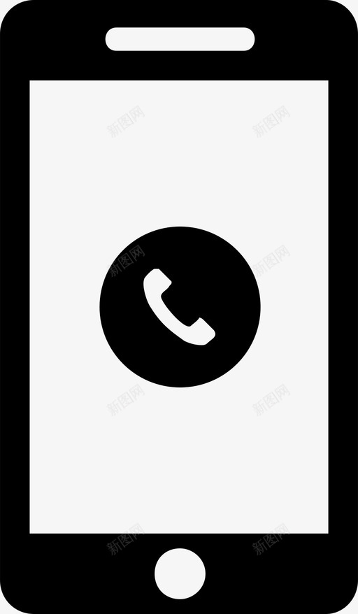 智能手机通话联系人图标svg_新图网 https://ixintu.com iphone vol1 手机 智能 联系人 通话