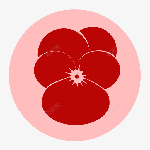 三色堇svg_新图网 https://ixintu.com 三色堇 花中提琴