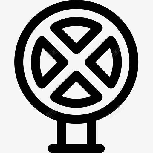 禁止停车信号灯和禁令3直线图标svg_新图网 https://ixintu.com 信号灯 停车 直线 禁令 禁止