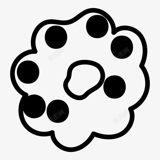 花抽象草图标svg_新图网 https://ixintu.com 抽象 植物 自然 花 草