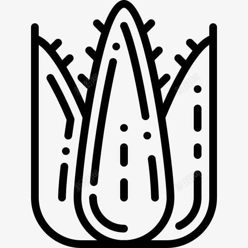 芦荟健康自然图标svg_新图网 https://ixintu.com 中药 传统 健康 植物 自然 芦荟