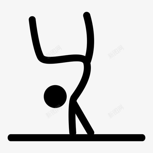 体操冠军比赛图标svg_新图网 https://ixintu.com 体操 体育 冠军 明星 比赛 赢家 运动员