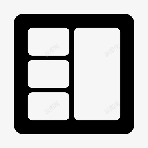布局计划程序图标svg_新图网 https://ixintu.com glyph v2 布局 程序 系统 网格 计划