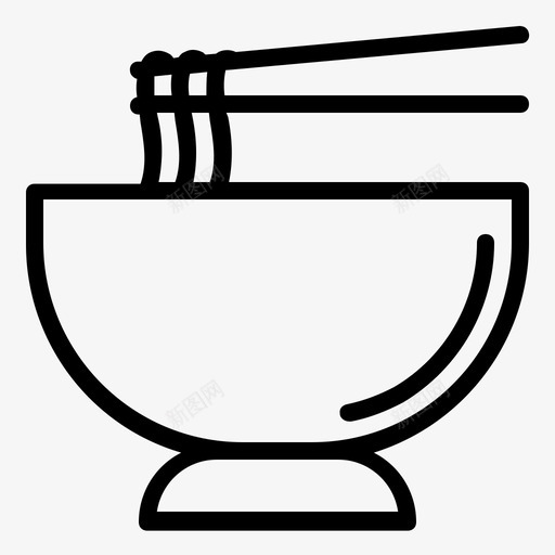 面条亚洲面快餐图标svg_新图网 https://ixintu.com 亚洲面 快餐 拉面 面条