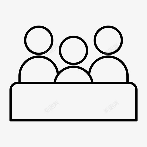 会议协会俱乐部图标svg_新图网 https://ixintu.com 会议 俱乐部 协会 社会 社区 组织