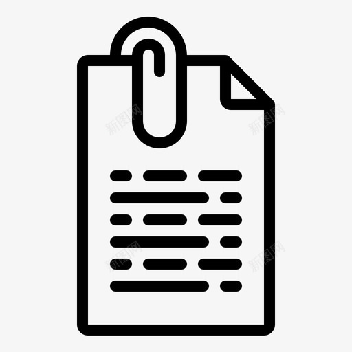文档附件附件剪辑图标svg_新图网 https://ixintu.com 剪辑 文件 文档附件 电子邮件 组织文件 附件