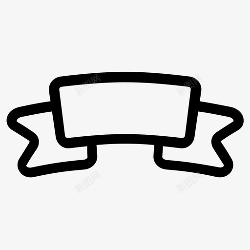 横幅徽章装饰图标svg_新图网 https://ixintu.com 丝带 徽章 标签 横幅 装饰