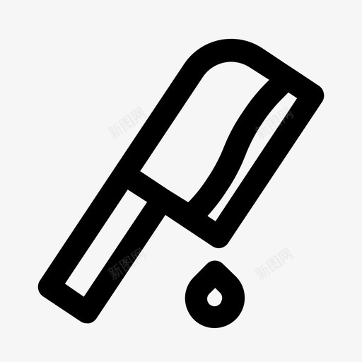 刀血劈刀图标svg_新图网 https://ixintu.com 万圣节 劈刀 排队 杀手 滴血的刀 谋杀