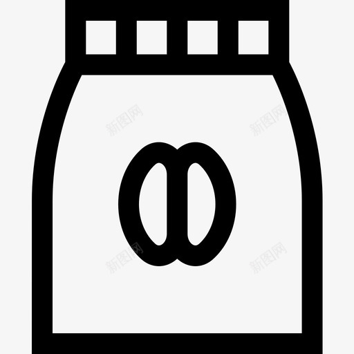 咖啡豆咖啡店直系图标svg_新图网 https://ixintu.com 咖啡店 咖啡豆 直系