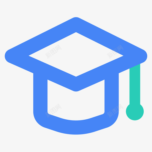 学历,博士svg_新图网 https://ixintu.com 学历 博士 线性 多色 商务 简约