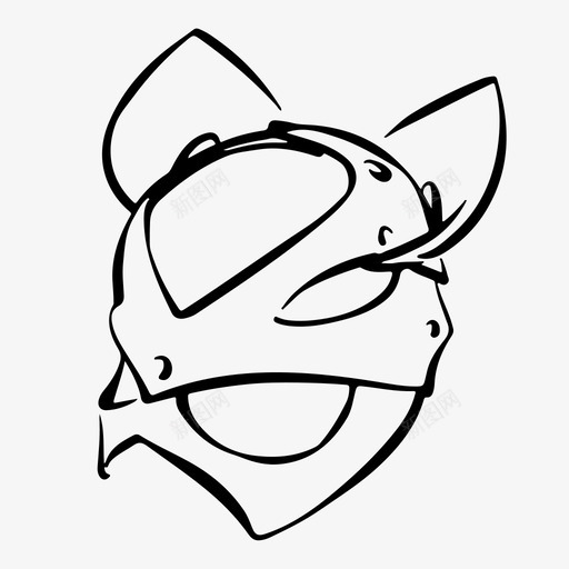 皮面具猫女bdsm束缚图标svg_新图网 https://ixintu.com bdsm 恋物 束缚 猫女 玩具 皮面 面具