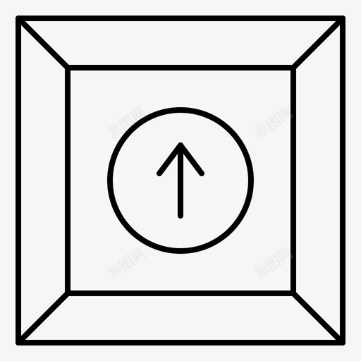 上传框箭头产品图标svg_新图网 https://ixintu.com 上传 产品 商业 箭头 金融
