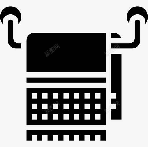 55号实心毛巾图标svg_新图网 https://ixintu.com 55号 实心 毛巾