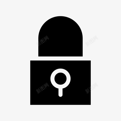 钥匙锁定解锁图标svg_新图网 https://ixintu.com 界面基本符号集18 解锁 钥匙 锁定