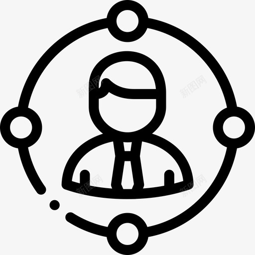 连接业务349直线图标svg_新图网 https://ixintu.com 业务 直线 连接