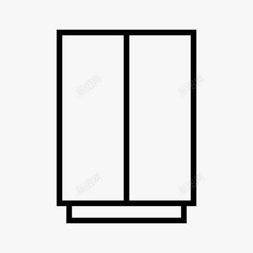 壁橱橱柜家具图标svg_新图网 https://ixintu.com 壁橱 家具 橱柜 系列 衣柜