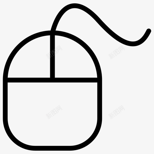 鼠标计算机设备图标svg_新图网 https://ixintu.com 指针 粗体 线集 计算机 设备 通信 鼠标