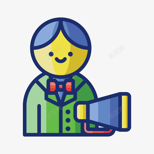 发起人活动管理1线性颜色图标svg_新图网 https://ixintu.com 发起人 活动管理1 线性颜色