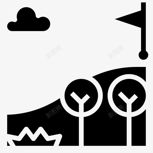 生态森林庭院图标svg_新图网 https://ixintu.com 庭院 森林 环境 生态