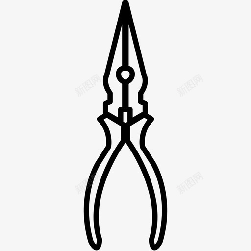 剥线钳维修工具图标svg_新图网 https://ixintu.com 剥线钳 工具 工具箱项目集合 维修