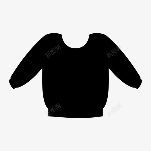 夹克衣服毛衣图标svg_新图网 https://ixintu.com 保暖 厚的 夹克 毛衣 穿的 衣服 衬衫