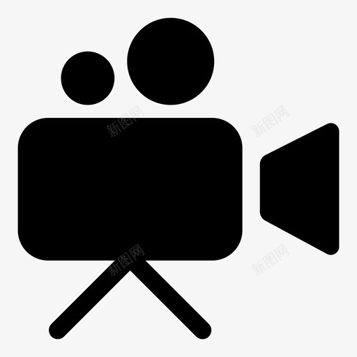 摄像机电影院胶卷机图标svg_新图网 https://ixintu.com 摄像机 照片 照相机 电影 电影院 胶卷机