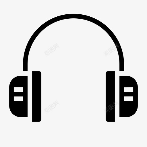 耳机音响电子产品图标svg_新图网 https://ixintu.com 办公用品 电子产品 耳机 音响