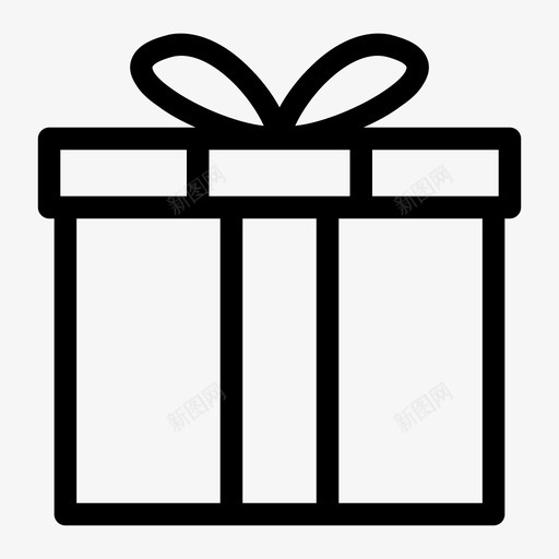 礼物生日礼物盒子图标svg_新图网 https://ixintu.com 生日 盒子 礼物