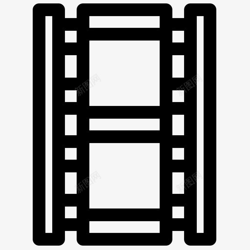 电影视频视频加粗线条集23图标svg_新图网 https://ixintu.com 加粗 电影 粗线条 视频