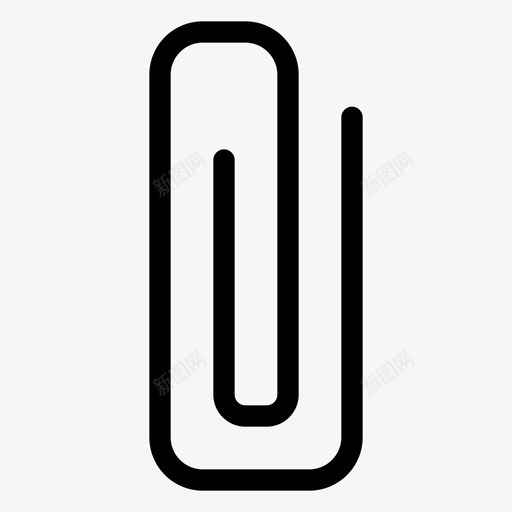夹子附件商务图标svg_新图网 https://ixintu.com 商务 回形针 夹子 标牌 管理 纸张 附件