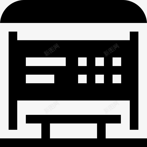 公交车站公共交通18已满图标svg_新图网 https://ixintu.com 交通 公交 公交车 公共 已满 车站