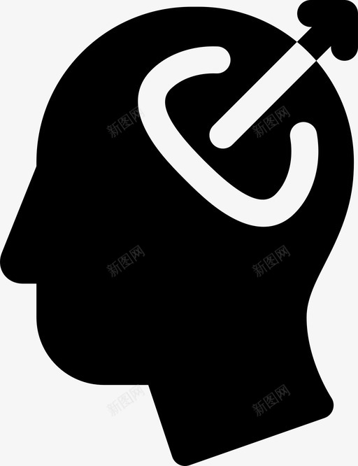 记住大脑脑袋图标svg_新图网 https://ixintu.com 人类 侧面 大脑 大脑侧面图 思考 脑袋 表情 记住 面部